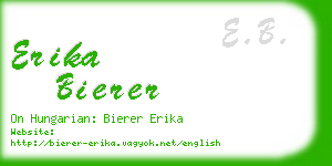 erika bierer business card